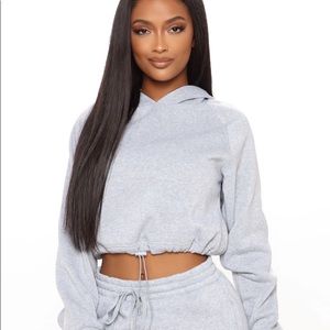 Boohoo Crop Hoodie